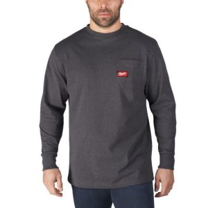 Bluza cu maneci lungi Milwaukee WTLSG-S, Marimi S, M, L, XL, XXL, gri