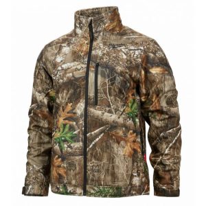 Jacheta premium incalzita Milwaukee M12HJCAMO6-0(S), compatibila cu acumulator Milwaukee M12 Li-Ion 12 V, marimi S, M, L, XL, XXL, XXXL, camuflaj