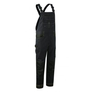 Pantaloni cu pieptar BARVA, antracit, 60% bumbac, 40% poliester, Coverguard, tercot, pentru autoritati publice, bricolaj, constructii, intretinere, transport, marimi S, M, L, XL, XXL, XXXL, 4XL, CE, EN14404:2004 + A1:2010