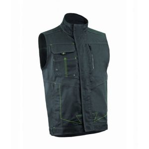 Vesta de lucru pentru constructii, antracit, 60% bumbac, 40% poliester, tercot, transport si logistica, marimi S, M, L, XL, XXL, XXXL, 4XL