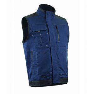 Vesta de lucru BARVA tercot, albastra, 60% bumbac, 40% poliester, marimi S, M, L, XL, XXL, XXXL, 4XL