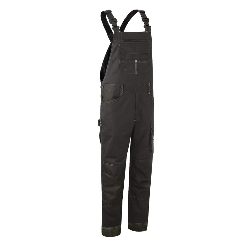 Pantaloni cu pieptar BARVA, antracit, 60% bumbac, 40% poliester, Coverguard, tercot, pentru autoritati publice, bricolaj, constructii, intretinere, transport, marimi S, M, L, XL, XXL, XXXL, 4XL, CE, EN14404:2004 + A1:2010 - imagine 3