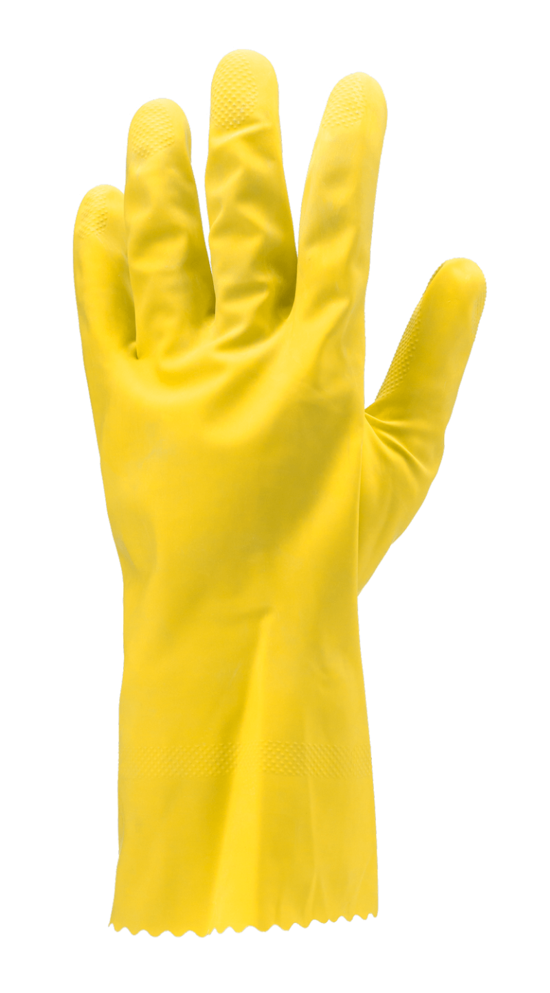 Manusi menaj, galbene, latex, Coverguard, rezistente, pentru agricultura, autoritati publice, industria alimentara, industria usoara, intretinere, servicii de distributie, marimi S, M, L - imagine 3