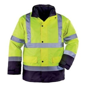 Haina de iarna reflectorizanta ROADWAY HI-VIZ 4/1, galbena, Coverguard, protectie umiditate, frig, vant, marimi S, M, L, XL, XXL, XXXL, CE, EN ISO 20471:2013 + A1:2016 {CLASS 1 Gilet froid - Bodywarmer CLASS 2 Veste - Jacket CLASS 3 Parka 4/1 - 4/1 Parka / Parka - Parka}, EN14058:2004 {1.3.x.x.x Parka 4/1 - 4/1 Parka}