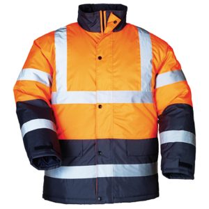 Jacheta de lucru PES ROADWAY, portocalie, reflectorizanta, poliester, Coverguard, impermeabila, protectie umezeala, frig, vant, marimi S, M, L, XL, XXL, 4m2K/W.x.2.x}, CE, EN ISO 20471:2013 + A1:2016 {CLASS 2 (S) CLASS 3 (M+)}, EN342:2017 {0
