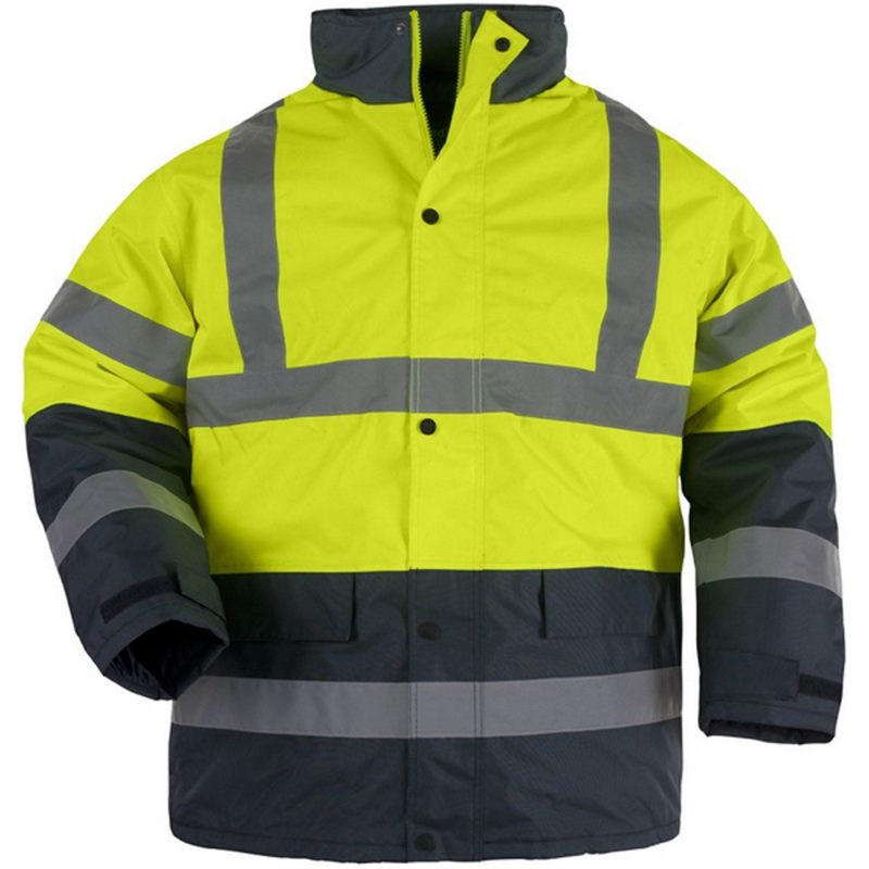 Haina de lucru ROADWAY reflectorizanta, galben, poliester, Coverguard, PES , impermeabila, protectie umezeala, frig, vant, marimi S, M, L, XL, XXL, 4m2K/W.x.2.x}, CE, EN ISO 20471:2013 + A1:2016 {CLASS 2 (S) CLASS 3 (M+)}, EN342:2017 {0