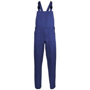 Salopeta de lucru, pantaloni cu pieptar INDUSTRY, albastru inchis, 65% polyester, 35% bumbac, Coverguard, tercot, marimi S, M, L, XL, XXL