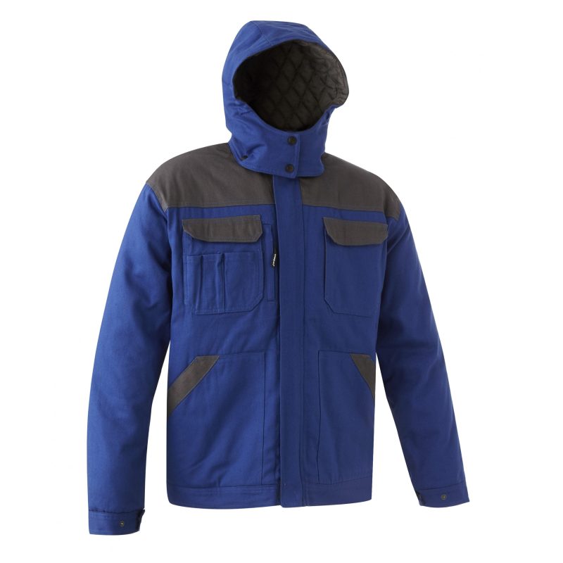 Jacheta de iarna, albastra, bumbac, poliester, Coverguard, pentru bricolaj, industria usoara, servicii de distributie, marimi L, XL, XXL - imagine 2
