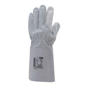 Manusi sudura EUROWELD 200, gri, piele, Coverguard, pentru cosntructii, industria energetica, intretinere, servicii de distributie, marimi 9, 10, CE, EN12477:2001 + A1:2005 {TYPE B}, EN388:2016 {2.1.1.1.X}, EN407:2004 {4.1.2.X.4.X}, EN420:2003 + A1:2009
