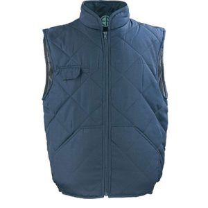Vesta de lucru matlasata CHOUKA, albastra, Coveguard, protectie vant, frig, pentru autoritati publice, constructii, transport si logistica, marimi S, M, L, XL, XXL, XXXL, CE, EN14058:2004