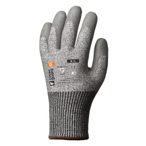 Manusi protectie de lucru, gri, PE, PA, elasten, Coverguard, Eurocut Manusi antitaiere P500, protectie alunecare, rezistenta abraziune, rupere, marimi 6, 7, 8, 9, 10, 11, CE, EN388:2016 {4.X.4.3.D}, EN420:2003 + A1:2009