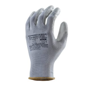 Manusi de precizie Pes Eurolite 13P105 , gri, poliester, PU, Coverguard, protectie mecanica, marimi 6, 7, 8, 9, 10, 11, CE, EN388:2016 {3.1.3.1.X}, EN420:2003 + A1:2009