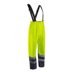 Pantaloni de lucru de ploaie Hydra , galbena, poliester, Coverguard, rezistenti la apa, marimi S, M, L, XL, XXL, XXXL, 4XL, 5XL, 6XL, CE, EN ISO 20471:2013 + A1:2016 {CLASS 1 S&M CLASS 2 L+}, EN343:2003 + A1:2007 {3.1}, EN343:2019 {3.1}