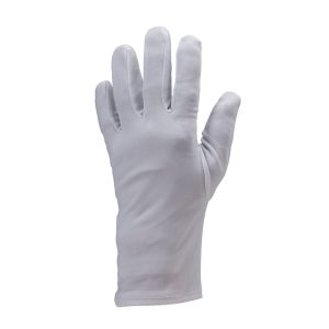 Manusi de lustruit Cusute, albe, nylon, Coverguard, durabile, marimi 7, 8, 9, 10, CE, EN420:2003 + A1:2009, Food contact