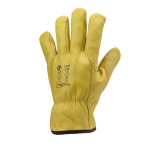 Manusi protectie de lucru Finlande, bej, piele, Coverguard, protectie mecanica, frig, marimea 10, CE, EN388:2016 {2.1.2.2.X}, EN420:2003 + A1:2009, EN511:2006 {1.1.X}