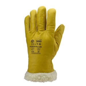 Manusi protectie de lucru Islande, bej, piele, Coverguard, protectie mecanica, frig, marimi 6, 7, 8, 9, 10, 11, CE, EN388:2016 {2.1.2.2.X}, EN420:2003 + A1:2009, EN511:2006 {2.2.0}