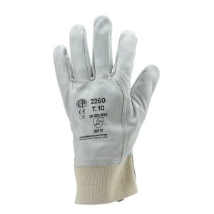 Manusi din piele, gri, Coverguard, protectie mecanica, marimi 8, 9, 10, 11, CE, EN388:2016 {2.0.2.2.X}, EN420:2003 + A1:2009