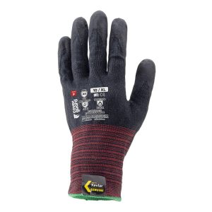 Manusi protectie de lucru, negre, PE, spandex, acril, Coverguard, Manusi Eurocut N606 Cut F. 18G Hppe Micro Squa nitril, protectie taiere, rezistenta termica, marimi 7, 8, 9, 10, 11, 12, ANSI {A6}, CE, COVERPERF - Durability/Abrasion resistance, EN388:2016 {4.X.4.2.F}, EN407:2004 {X.1.X.X.X.X}, EN420:2003 + A1:2009