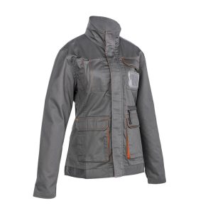 Jacheta de lucru femei Misti , gri, 60% bumbac, 40% poliester, Coverguard, rezistenta la abraziune, marimi XS, S, M, L, XL, XXL