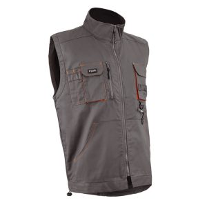 Vesta de lucru, gri, 60% bumbac, 40% poliester, Coverguard, Paddock, rezistenta la abraziune, marimi XS, S, L, M, XL, XXL, XXXL, 4XL, 5XL, 6XL