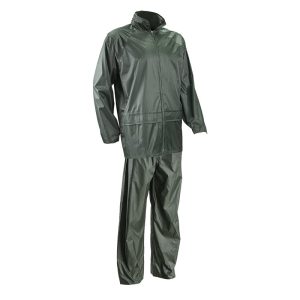 Imbracaminte de furtuna din doua piese Pluvio, verde, poliester, Coverguard, rezistent la vant, ventilat, marimi S, M, L, XL, XXL, XXXL