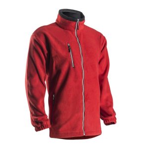 Pulover de lucru Angara cu fermoar, rosie, Coverguard, termoizolant, marimi XS, S, M, L, XL, XXL, XXXL, CE, EN14058:2004