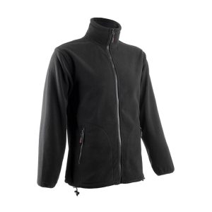 Pulover Polar cu fermoar, neagra, poliester, acril, Coverguard, marimi XS, S, M, L, XL, XXL, XXXL, 4XL, CE, EN14058:2004