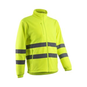 Jacheta de lucru tip bluza Ritto fleece Hv reflectorizanta, galbena, poliester, Coverguard, protectie barbie, marimi S, M, L, XL, XXL, XXXL, 4XL, CE, EN ISO 20471:2013 + A1:2016 {CLASS 2}
