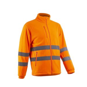 Jacheta de lucru Ritto Fleece Bluza Hv reflectorizanta, portocalie, Coverguard, marimi S, M, L, XL, XXL, XXXL, 4XL, CE, EN ISO 20471:2013 + A1:2016 {CLASS 2}