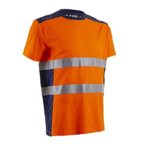 Tricou de lucru, portocaliu, bumbac, Coverguard, Nekki Hv, rezistent la murdarie, marimi S, M, L, XL, XXL, XXXL, 4XL, CE, EN ISO 20471:2013 + A1:2016 {CLASS 1 (S-M) CLASS 2 (L+)}