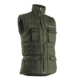 Vesta de lucru Polena cu multe buzunare, verde, 65% bumbac, 35% poliester, Coverguard, protectie vant, frig, marimi S, M, L, XL, XXL, XXXL