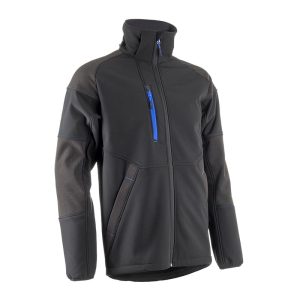 Jacheta de lucru Yuki li Softshell, neagra, 94% PES, 6% EA, Coverguard, impermeabila, ventilata, marimi S, M, L, XL, XXL, XXXL, 4XL