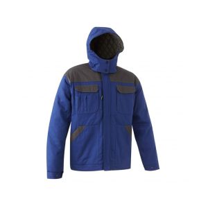 Jacheta de iarna, albastra, bumbac, poliester, Coverguard, pentru bricolaj, industria usoara, servicii de distributie, marimi L, XL, XXL