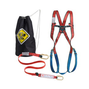 Kit pentru lucru la inaltime ham si franghie ancorare, Coverguard, rezistenta la tractiune, pentru autoritati publice, industria grea, industria usoara, infrastructura, intretinere, CE, EN355:2002, EN361:2002