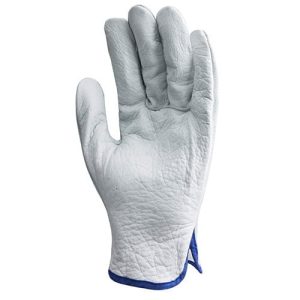 Manusi pentru manipulare, gri, piele bovina, Coverguard, pentru bricolaj, constructii, industria grea, logistica, reciclare deseuri, marimi 5/XXS, 6/XS, 7/S, 8/M, 9/L, 10/XL, 11/XXL, 12/XXXL