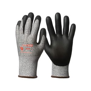 Manusi cu rezistenta la taiere 3/C EUROCUT, gri, Coverguard, protectie alunecare, pentru industria grea, industria usoara, intretinere, servicii de distributie, marimi 7, 8, CE, EN388:2016 {4.X.4.3.B}, EN420:2003 + A1:2009