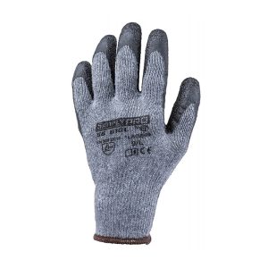 Manusi de protectie SIMPLY PRO SG810L, gri, fibre mixte, latex, Coverguard, protectie mecanica, alunecare, pentru constructii, infrastructura, transport si logistica, marimi 9. 10, CE, EN388:2016 {2.1.4.2.X}, EN420:2003 + A1:2009