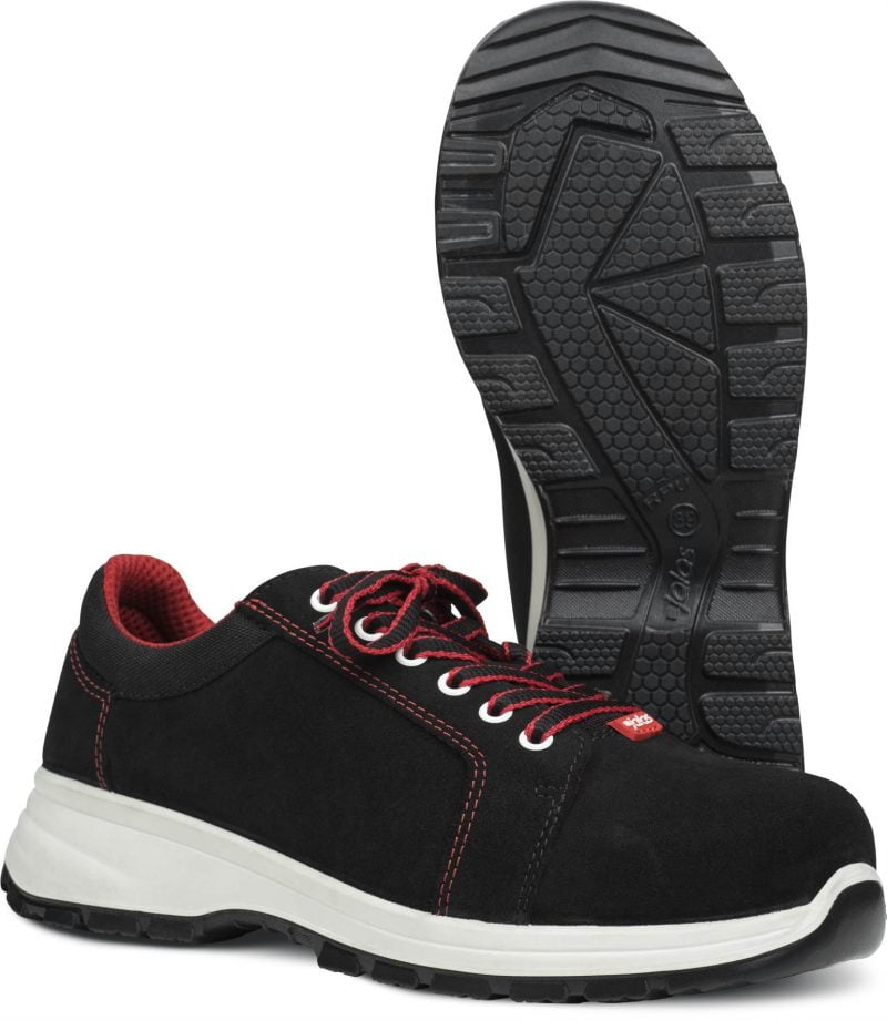 Pantofi din şpalt, material textil,  încălţăminte de protecţie bombeu aluminiu jalas street 3065, protecție s3,src, mărimi 35 – 48, culoare negru,roşu,alb