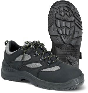Pantofi din piele de bovine,  încălţăminte de protecţie bombeu compozit graninge 7280, protecție s2,src, mărimi 35 – 48, culoare negru,verde