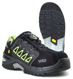 Pantofi din microfibră, material textil,  încălţăminte de protecţie bombeu aluminiu jalas 9538, protecție s1,p,src,hro, mărimi 36 – 47, culoare negru,gri,verde